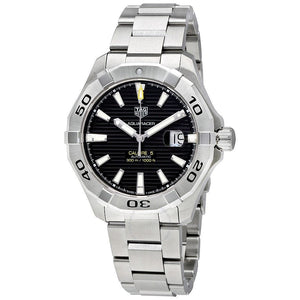 Buy Shop Tag Heuer Aquaracer Automatic Black Dial Silver Steel Strap Watch for Men - WAY2010.BA0927 USA Online