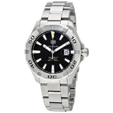 Buy Shop Tag Heuer Aquaracer Automatic Black Dial Silver Steel Strap Watch for Men - WAY2010.BA0927 USA Online