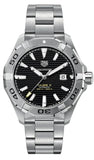 Buy Shop Tag Heuer Aquaracer Automatic Black Dial Silver Steel Strap Watch for Men - WAY2010.BA0927 USA Online
