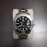 Buy Shop Tag Heuer Aquaracer Automatic Black Dial Silver Steel Strap Watch for Men - WAY211A.BA0928 USA Online
