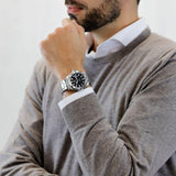 Buy Shop Tag Heuer Aquaracer Automatic Black Dial Silver Steel Strap Watch for Men - WAY211A.BA0928 USA Online