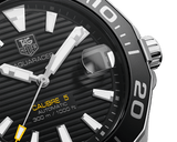 Buy Shop Tag Heuer Aquaracer Automatic Black Dial Silver Steel Strap Watch for Men - WAY211A.BA0928 USA Online