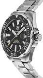 Buy Shop Tag Heuer Aquaracer Automatic Black Dial Silver Steel Strap Watch for Men - WAY211A.BA0928 USA Online