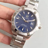 Buy Shop Tag Heuer Aquaracer Automatic Blue Dial Silver Steel Strap Watch for Men - WAY2112.BA0928 USA Online