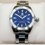 Buy Shop Tag Heuer Aquaracer Automatic Blue Dial Silver Steel Strap Watch for Men - WAY2112.BA0928 USA Online