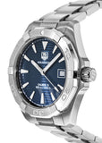 Buy Shop Tag Heuer Aquaracer Automatic Blue Dial Silver Steel Strap Watch for Men - WAY2112.BA0928 USA Online