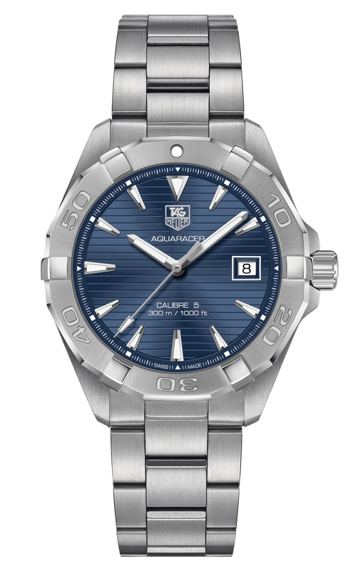 Buy Shop Tag Heuer Aquaracer Automatic Blue Dial Silver Steel Strap Watch for Men - WAY2112.BA0928 USA Online