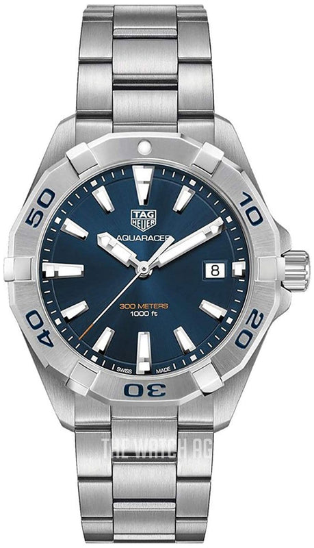 Buy Shop Tag Heuer Aquaracer Automatic Blue Dial Silver Steel Strap Watch for Men - WBD2112.BA0928 USA Online