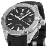Buy Shop Tag Heuer Aquaracer Automatic Caliber 5 Black Dial Black Rubber Strap Watch for Men - WAY2110.FT8021 USA Online