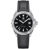 Buy Shop Tag Heuer Aquaracer Automatic Caliber 5 Black Dial Black Rubber Strap Watch for Men - WAY2110.FT8021 USA Online