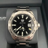 Buy Shop Tag Heuer Aquaracer Automatic Caliber 5 Black Dial Silver Steel Strap Watch for Men - WBD2110.BA0928 USA Online