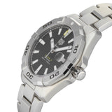 Buy Shop Tag Heuer Aquaracer Automatic Caliber 5 Black Dial Silver Steel Strap Watch for Men - WBD2110.BA0928 USA Online