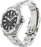 Buy Shop Tag Heuer Aquaracer Automatic Caliber 5 Black Dial Silver Steel Strap Watch for Men - WBD2110.BA0928 USA Online