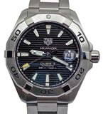 Buy Shop Tag Heuer Aquaracer Automatic Caliber 5 Black Dial Silver Steel Strap Watch for Men - WBD2110.BA0928 USA Online