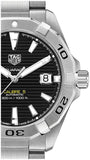 Buy Shop Tag Heuer Aquaracer Automatic Caliber 5 Black Dial Silver Steel Strap Watch for Men - WBD2110.BA0928 USA Online