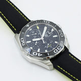 Buy Shop Tag Heuer Aquaracer Automatic Chronograph Black Dial Black Nylon Strap Watch for Men - CAY211A.FC6361 USA Online