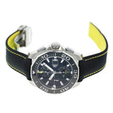 Buy Shop Tag Heuer Aquaracer Automatic Chronograph Black Dial Black Nylon Strap Watch for Men - CAY211A.FC6361 USA Online