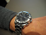Buy Shop Tag Heuer Aquaracer Automatic Chronograph Black Dial Silver Steel Strap Watch for Men - CAY2110.BA0927 USA Online