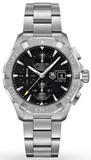 Buy Shop Tag Heuer Aquaracer Automatic Chronograph Black Dial Silver Steel Strap Watch for Men - CAY2110.BA0927 USA Online