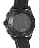 Buy Shop Tag Heuer Aquaracer Automatic Chronograph Special Edition Titanium Grey Dial Black Leather Strap Watch for Men - CAY218B.FC6370 USA Online