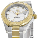 Buy Shop Tag Heuer Aquaracer Automatic Diamonds Silver Dial Two Tone Steel Strap Watch for Women - WBD2321.BB0320 USA Online