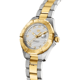 Buy Shop Tag Heuer Aquaracer Automatic Diamonds Silver Dial Two Tone Steel Strap Watch for Women - WBD2321.BB0320 USA Online