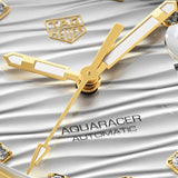 Buy Shop Tag Heuer Aquaracer Automatic Diamonds Silver Dial Two Tone Steel Strap Watch for Women - WBD2321.BB0320 USA Online