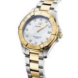 Buy Shop Tag Heuer Aquaracer Automatic Diamonds Silver Dial Two Tone Steel Strap Watch for Women - WBD2321.BB0320 USA Online