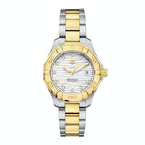 Buy Shop Tag Heuer Aquaracer Automatic Diamonds Silver Dial Two Tone Steel Strap Watch for Women - WBD2321.BB0320 USA Online