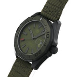 Buy Shop Tag Heuer Aquaracer Automatic Green Dial Khakhi Green Nylon Strap Watch for Men - WAY208E.FC8222 USA Online
