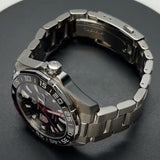 Buy Shop Tag Heuer Aquaracer Automatic Match Timer Black Dial Silver Steel Strap Watch for Men - WAY201G.BA0927 USA Online