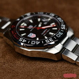 Buy Shop Tag Heuer Aquaracer Automatic Match Timer Black Dial Silver Steel Strap Watch for Men - WAY201G.BA0927 USA Online