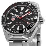 Buy Shop Tag Heuer Aquaracer Automatic Match Timer Black Dial Silver Steel Strap Watch for Men - WAY201G.BA0927 USA Online
