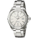 Buy Shop Tag Heuer Aquaracer Automatic White Dial Silver Steel Strap Watch for Men - WAY2111.BA0928 USA Online