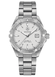 Buy Shop Tag Heuer Aquaracer Automatic White Dial Silver Steel Strap Watch for Men - WAY2111.BA0928 USA Online