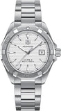 Buy Shop Tag Heuer Aquaracer Automatic White Dial Silver Steel Strap Watch for Men - WAY2111.BA0928 USA Online