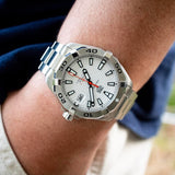 Buy Shop Tag Heuer Aquaracer Automatic White Dial Silver Steel Strap Watch for Men - WBD2111.BA0928 USA Online