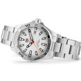 Buy Shop Tag Heuer Aquaracer Automatic White Dial Silver Steel Strap Watch for Men - WBD2111.BA0928 USA Online