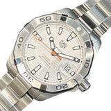 Buy Shop Tag Heuer Aquaracer Automatic White Dial Silver Steel Strap Watch for Men - WBD2111.BA0928 USA Online