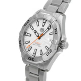 Buy Shop Tag Heuer Aquaracer Automatic White Dial Silver Steel Strap Watch for Men - WBD2111.BA0928 USA Online