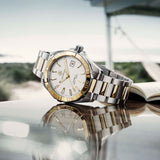 Buy Shop Tag Heuer Aquaracer Automatic White Dial Two Tone Steel Strap Watch for Men - WAY2151.BD0912 USA Online