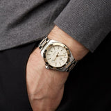 Buy Shop Tag Heuer Aquaracer Automatic White Dial Two Tone Steel Strap Watch for Men - WAY2151.BD0912 USA Online