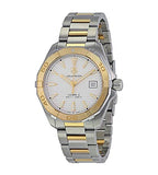 Buy Shop Tag Heuer Aquaracer Automatic White Dial Two Tone Steel Strap Watch for Men - WAY2151.BD0912 USA Online