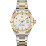 Buy Shop Tag Heuer Aquaracer Automatic White Dial Two Tone Steel Strap Watch for Men - WAY2151.BD0912 USA Online
