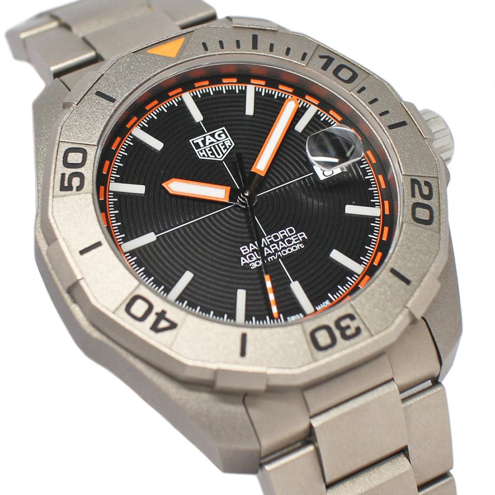 Buy Shop Tag Heuer Aquaracer Bamford Automatic Black Dial Grey Steel Strap Watch for Men - WAY208F.BF0638 USA Online