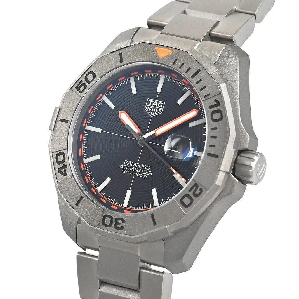 Buy Shop Tag Heuer Aquaracer Bamford Automatic Black Dial Grey Steel Strap Watch for Men - WAY208F.BF0638 USA Online
