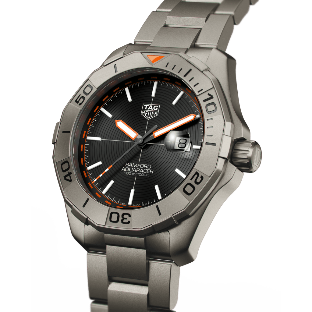 Buy Shop Tag Heuer Aquaracer Bamford Automatic Black Dial Grey Steel Strap Watch for Men - WAY208F.BF0638 USA Online