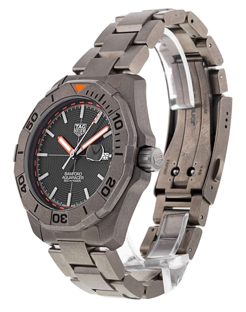 Buy Shop Tag Heuer Aquaracer Bamford Automatic Black Dial Grey Steel Strap Watch for Men - WAY208F.BF0638 USA Online