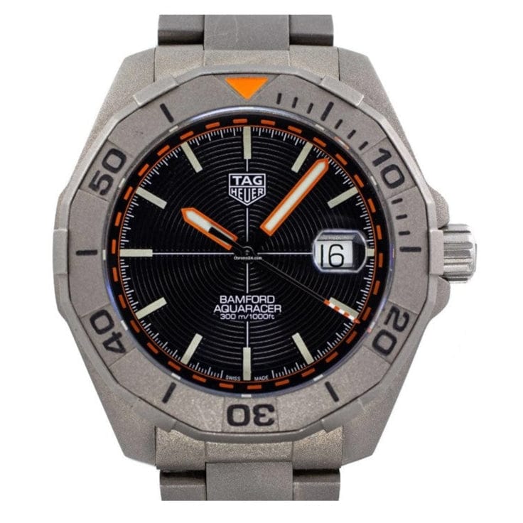 Buy Shop Tag Heuer Aquaracer Bamford Automatic Black Dial Grey Steel Strap Watch for Men - WAY208F.BF0638 USA Online