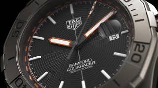 Buy Shop Tag Heuer Aquaracer Bamford Automatic Black Dial Grey Steel Strap Watch for Men - WAY208F.BF0638 USA Online